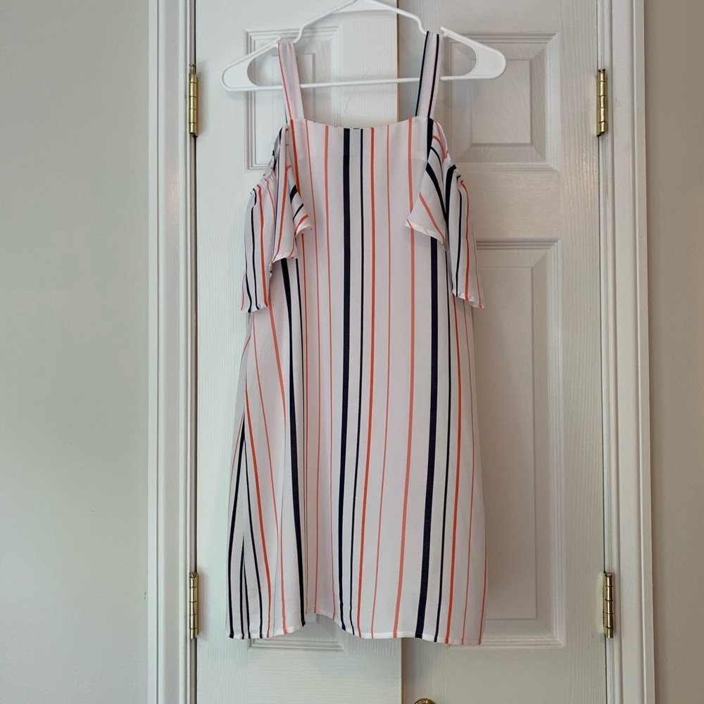 Striped Sundress with Drop Sleeves XS